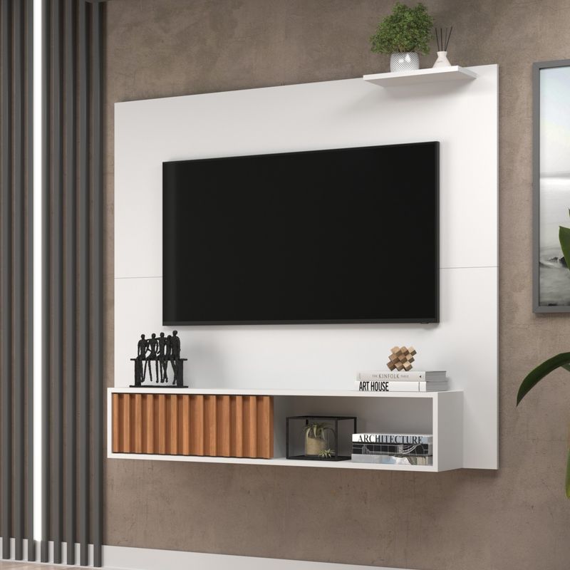 Painel de TV até 55 Pol. Málaga Com 1 Porta - Freijó