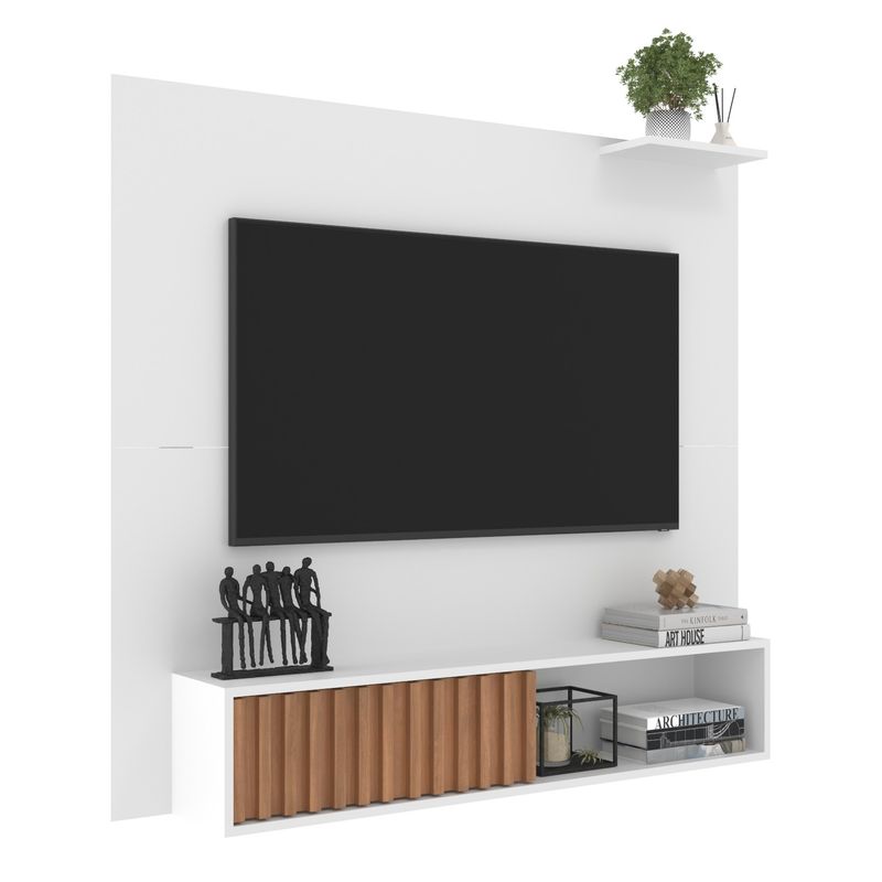 Painel de TV até 55 Pol. Málaga Com 1 Porta - Freijó