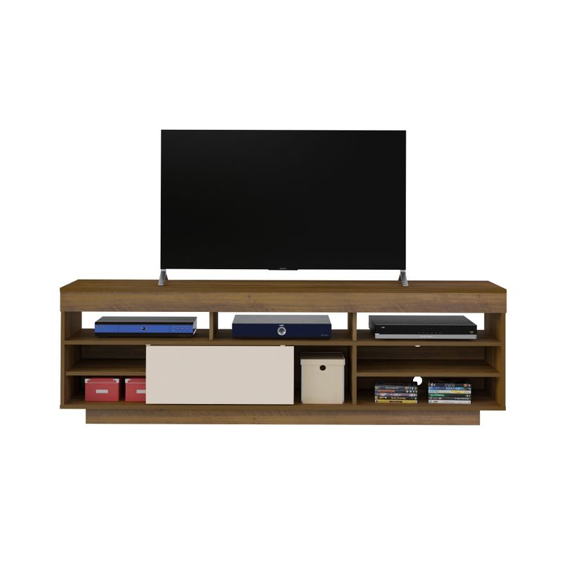 Rack Bancada com 1 Porta de Correr Treviso Flex Pinho/off White - Artely