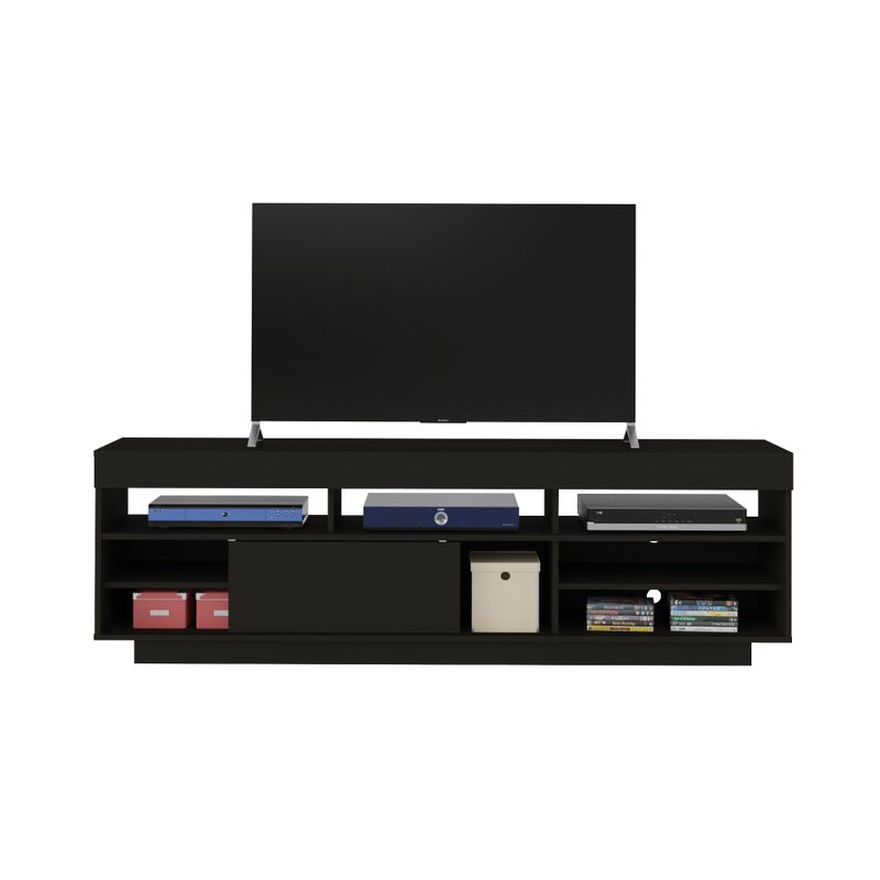 Rack para TV até 75 Polegadas Porta de Correr Treviso Preto