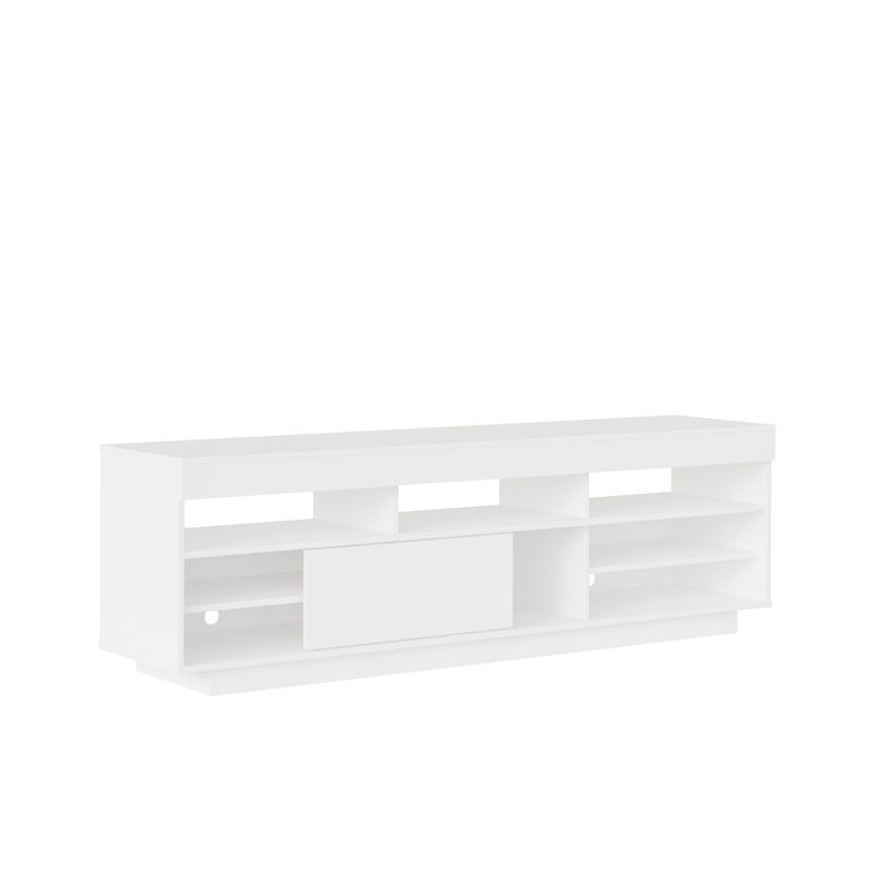 Rack para Tv até 47 Polegadas 1 Porta de Correr Treviso Artely Branco/Antique