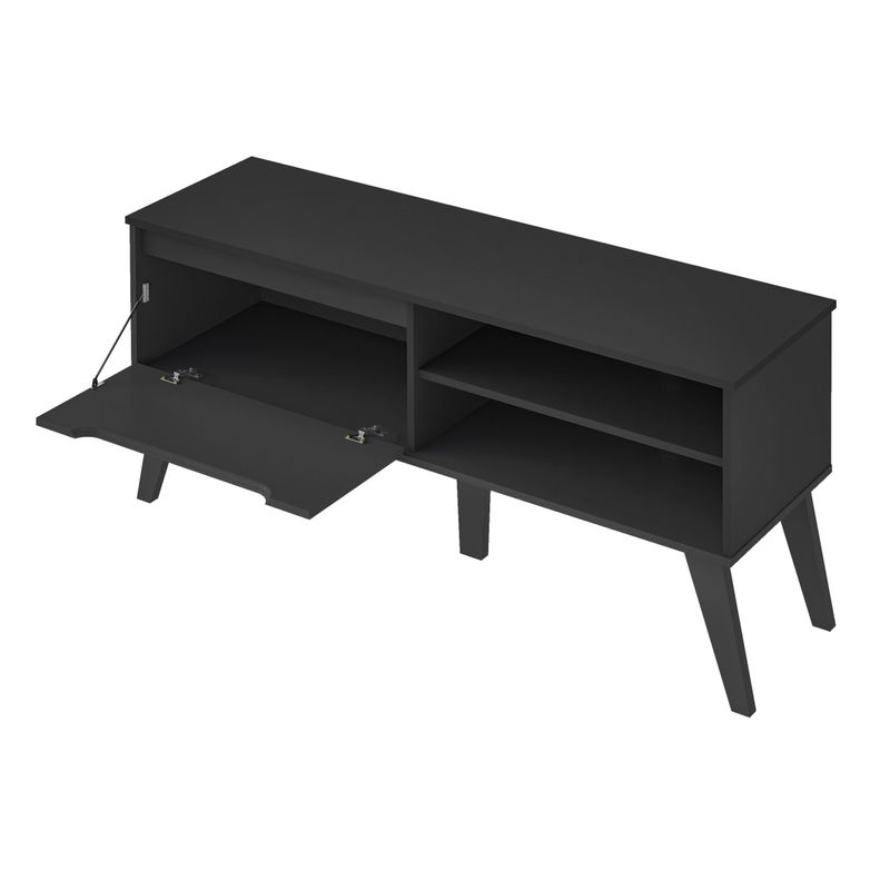 Rack para TV até 47 Polegadas 1 Porta 2 Nicho Lotus Verona Preto
