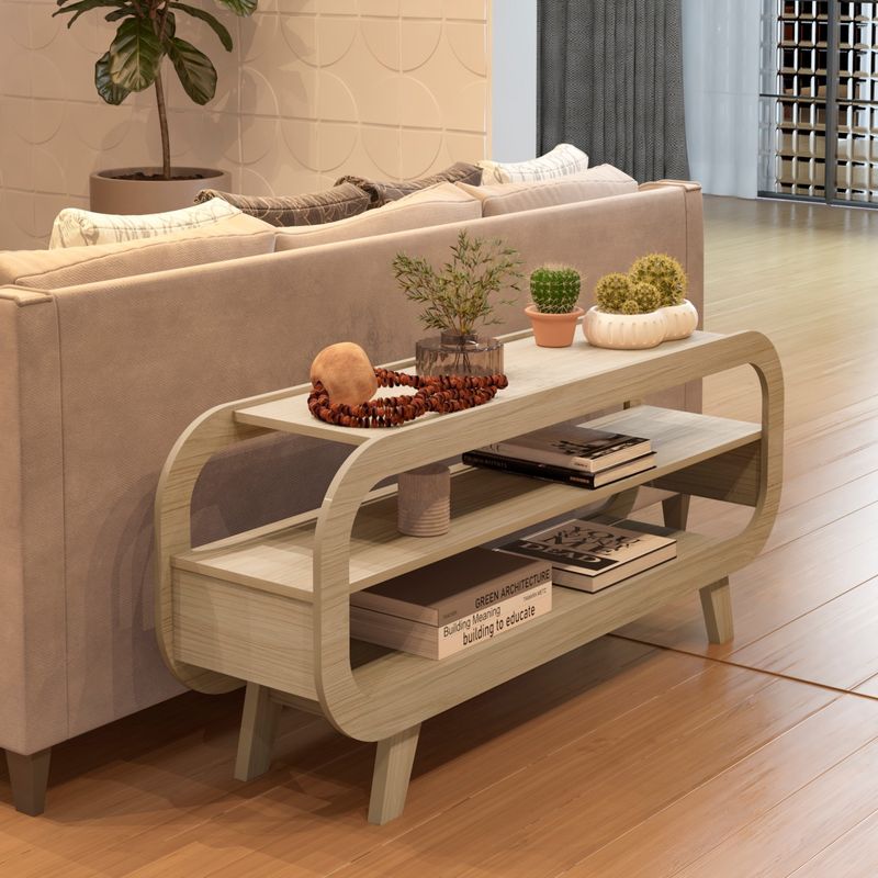 Rack Theo com Borda Arredondada para Tv de 60 Polegadas - Artely Naturale Naturale