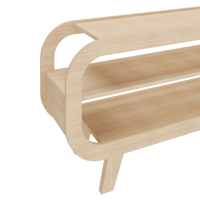 Rack Theo com Borda Arredondada para Tv de 60 Polegadas - Artely Naturale Naturale