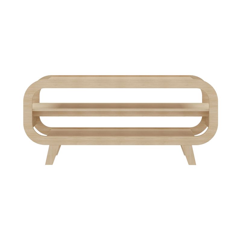 Rack Theo com Borda Arredondada para Tv de 60 Polegadas - Artely Naturale Naturale
