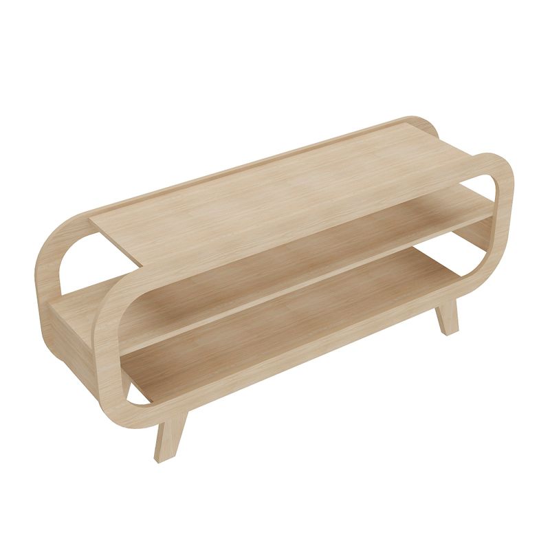 Rack Theo com Borda Arredondada para Tv de 60 Polegadas - Artely Naturale Naturale