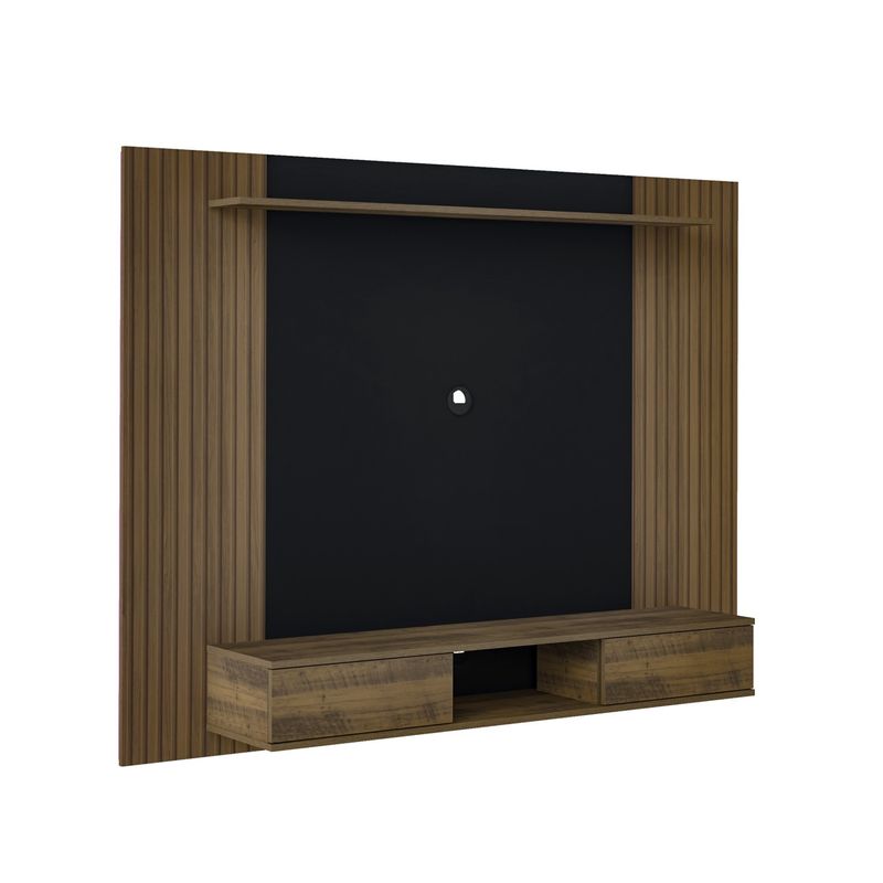 Painel para Tv até 75 Polegadas Nevada 2 Portas Pinho Ripado/preto - Artely Móveis