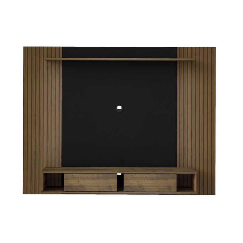 Painel para Tv até 75 Polegadas Nevada 2 Portas Pinho Ripado/preto - Artely Móveis