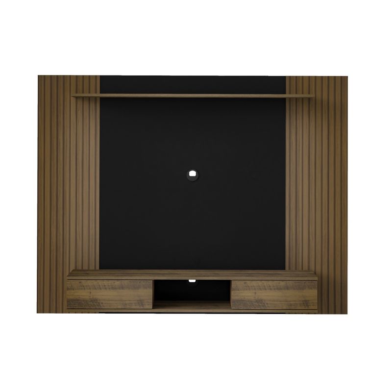 Painel para Tv até 75 Polegadas Nevada 2 Portas Pinho Ripado/preto - Artely Móveis