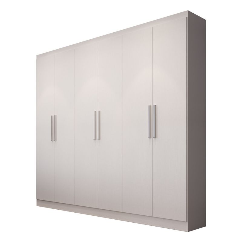 Guarda Roupas Casal Mendoza 6 Pt. 3 Gav. 230cm - Branco