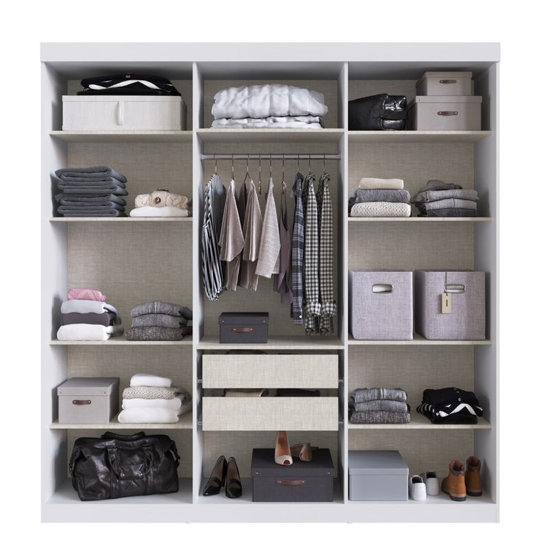 Guarda Roupas Casal Imola 6 Pt. 2 Gav. 1,80m Branco