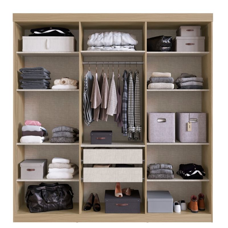 Guarda Roupas Casal Imola 6 Pt. 2 Gav. 1,80m - Cedro