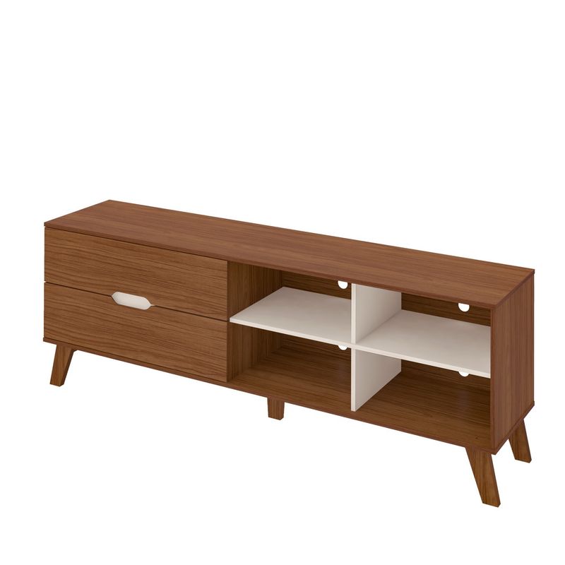 Rack Verona Aparador Bancada para Tv 75 Cedro / Off White