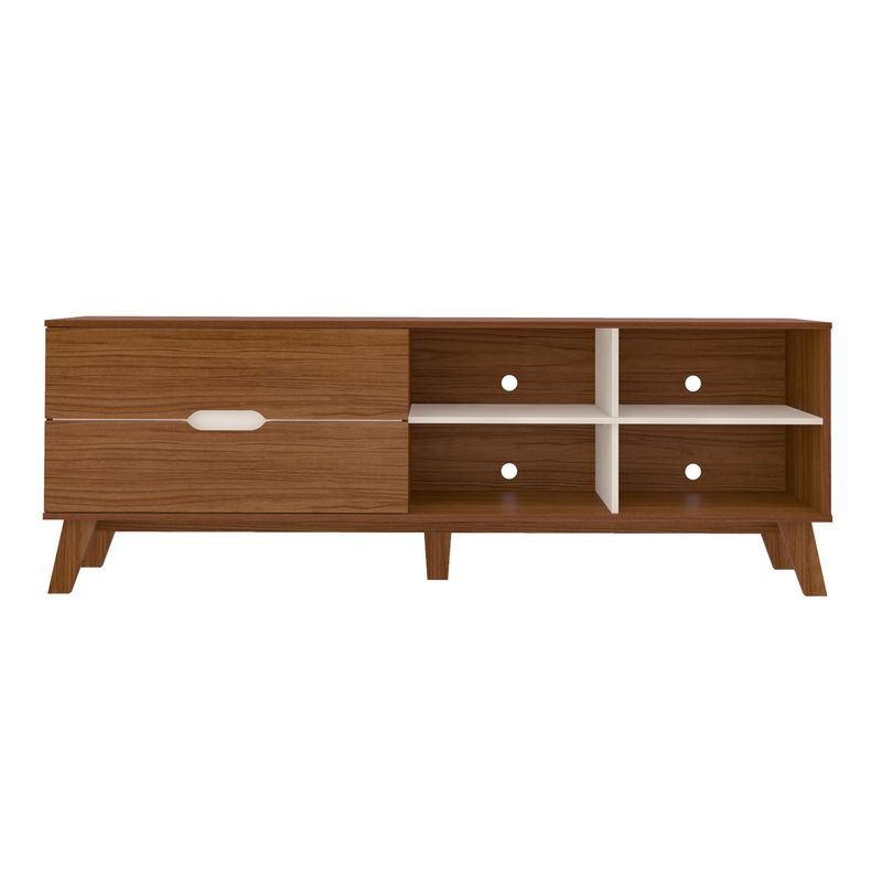Rack Verona Aparador Bancada para Tv 75 Cedro / Off White