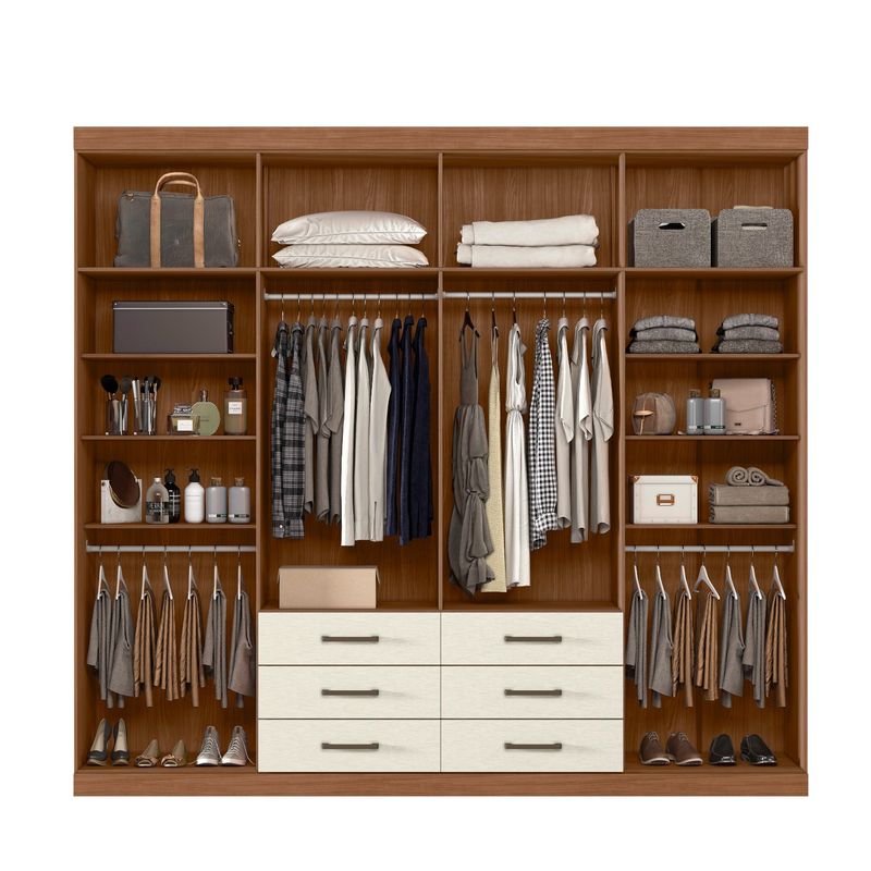 Guarda Roupa Casal Havana Master 8.6 8 Portas - Jequitiba / Areia