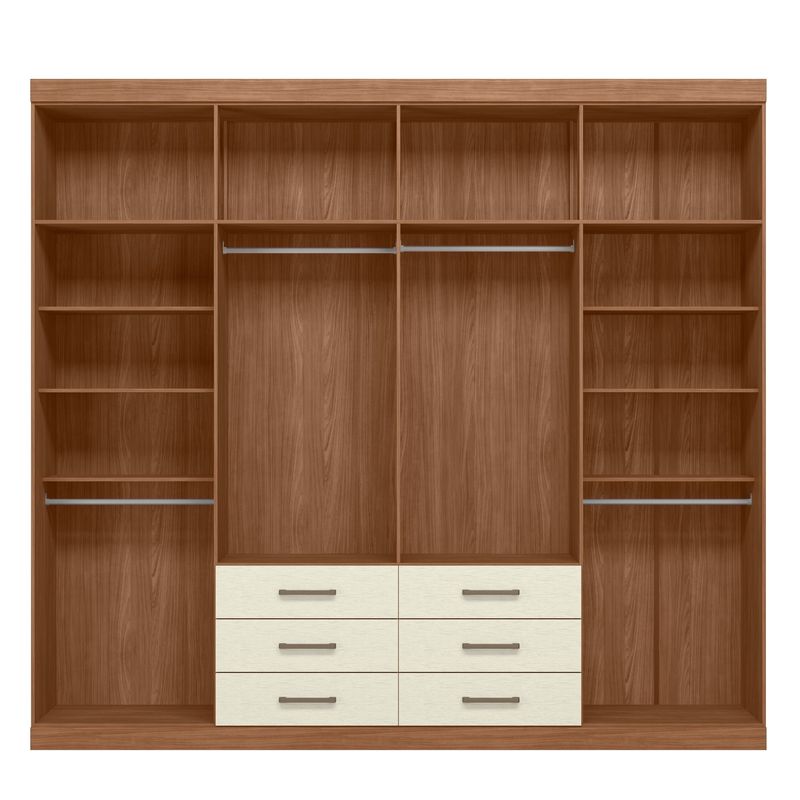 Guarda Roupa Casal Havana Master 8.6 8 Portas - Jequitiba / Areia