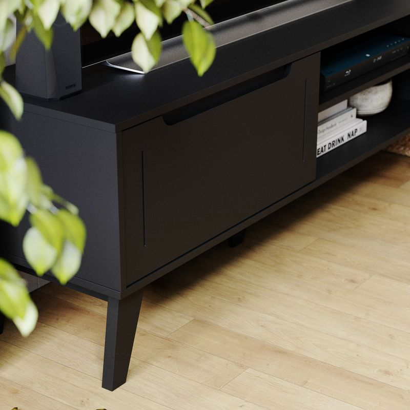 Rack para TV até 60 Pol com 1 porta Arica - Preto