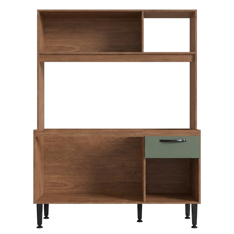 Cozinha Compacta Luna 4 Portas 1 Gaveta Freijo Oliva