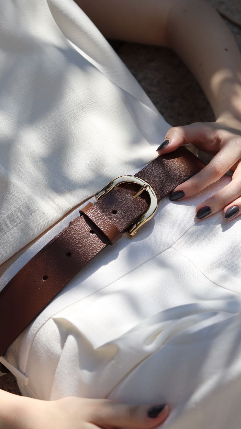 Cinto Minimal Cognac