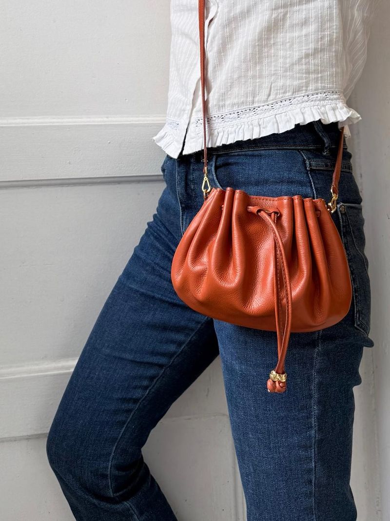 Bolsa-pochete Shell Laranja