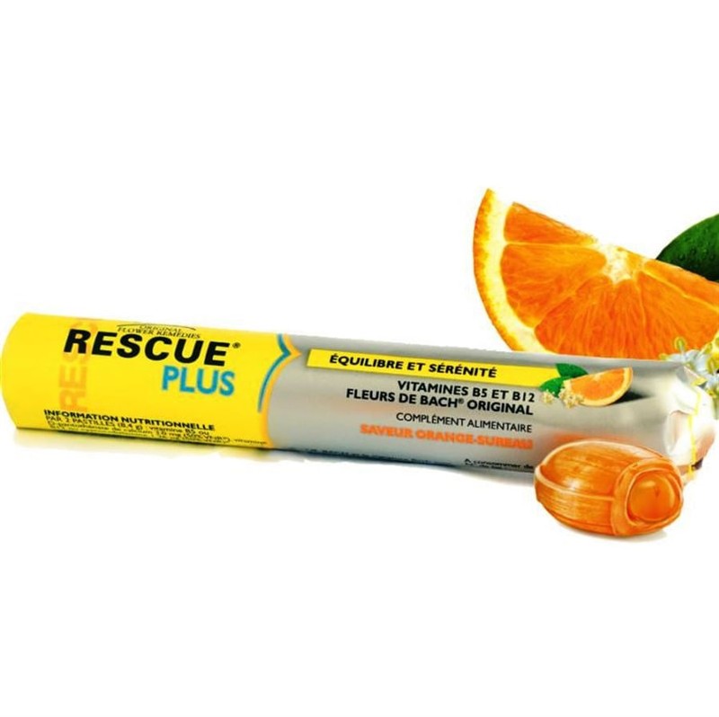 Rescue Plus Drops 45g Laranja com Vitaminas B5 e B12