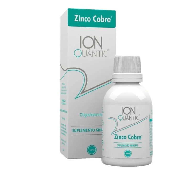 Zinco Cobre Gotas Sublingual 50mL Ionquantic Fisioquantic