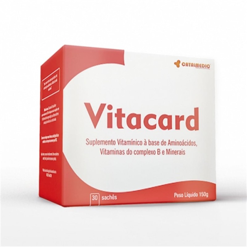 Vitacard Suplemento Vitamínico 30 sachês Catalmedic