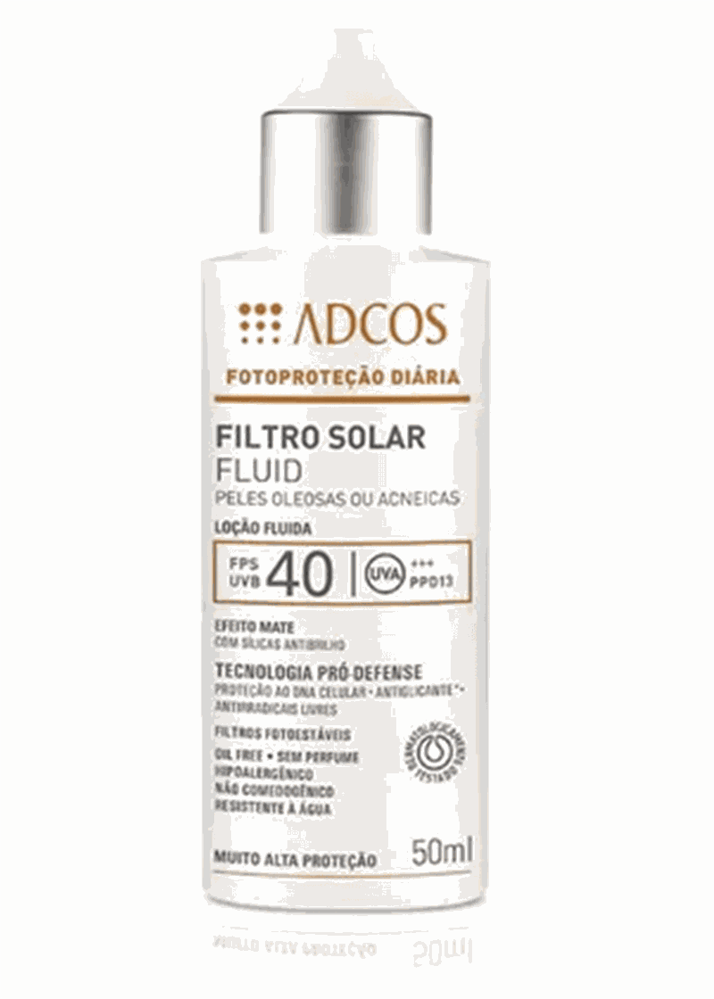 Filtro Adcos Fluid 40 Efeito Mate Sem Cor 50ML