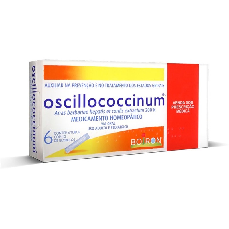 Oscillococcinum Boiron 6 tubos contendo 1g de glóbulos