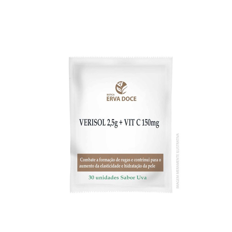 Verisol 2,5g + Vitamina C 150mg 30 saches Uva