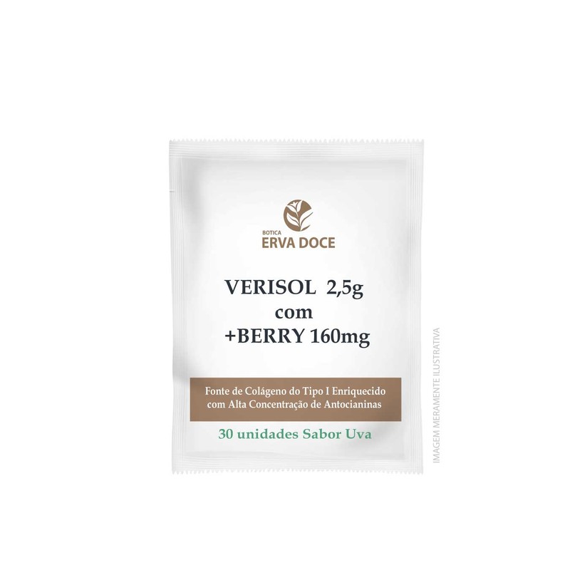 Verisol 2,5g e Ox Berry + Berry 160mg 30 sachês Uva