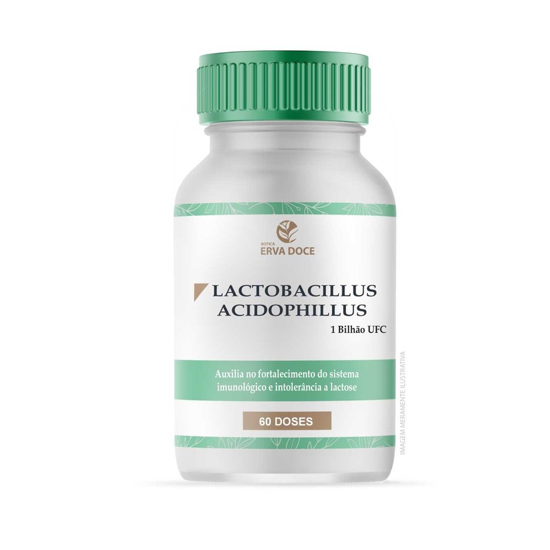 Lactobacillus Acidophilus 1 Bilhão UFC  60 Doses