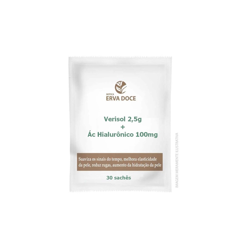 Verisol 2,5g + Acido Hialuronico 100mg 30 Saches Abacaxi