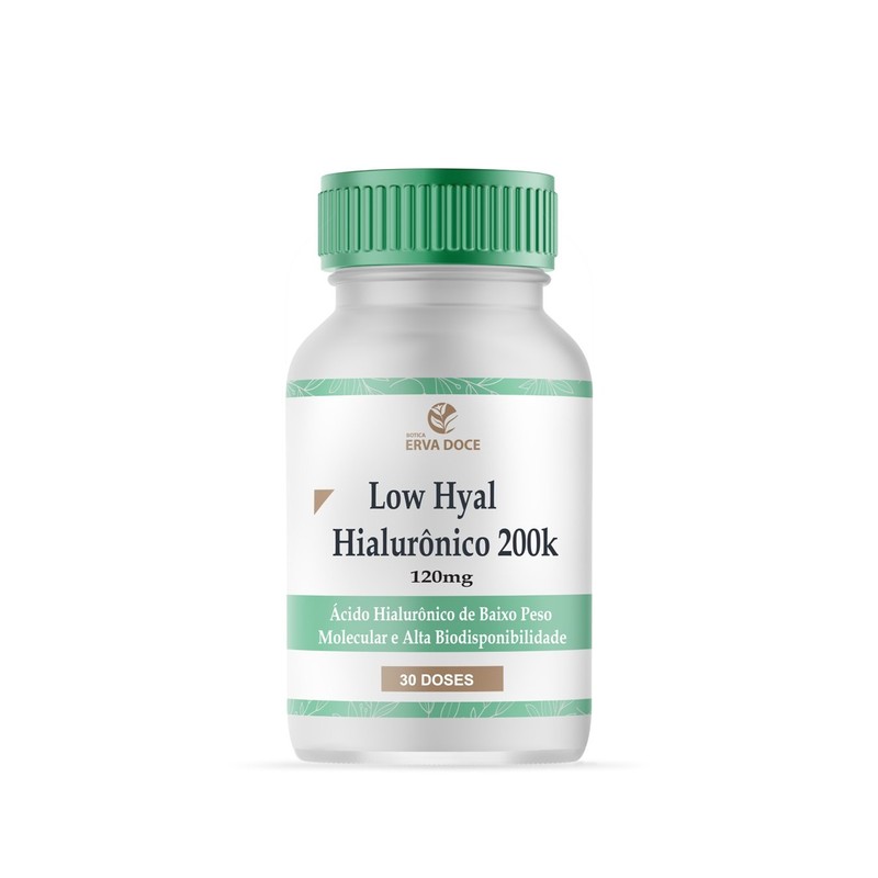 Low Hyal Acido Hialuronico Baixo Peso Molecular 120mg 30 doses