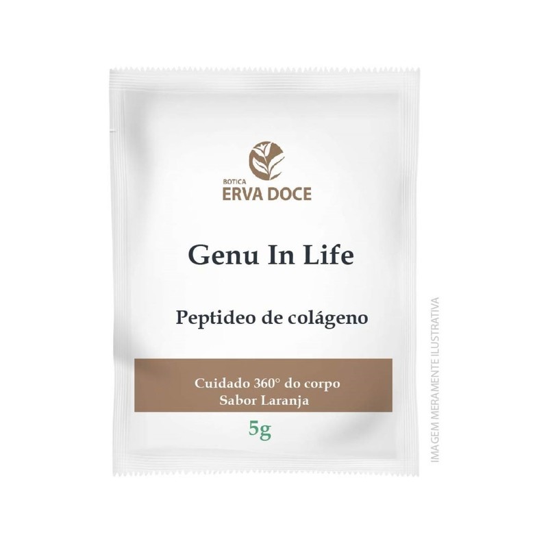 Genu In Life 5g 30 sachês Sabor Laranja