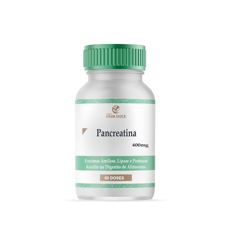 Pancreatina 400mg 60 Doses Gastrorresistentes