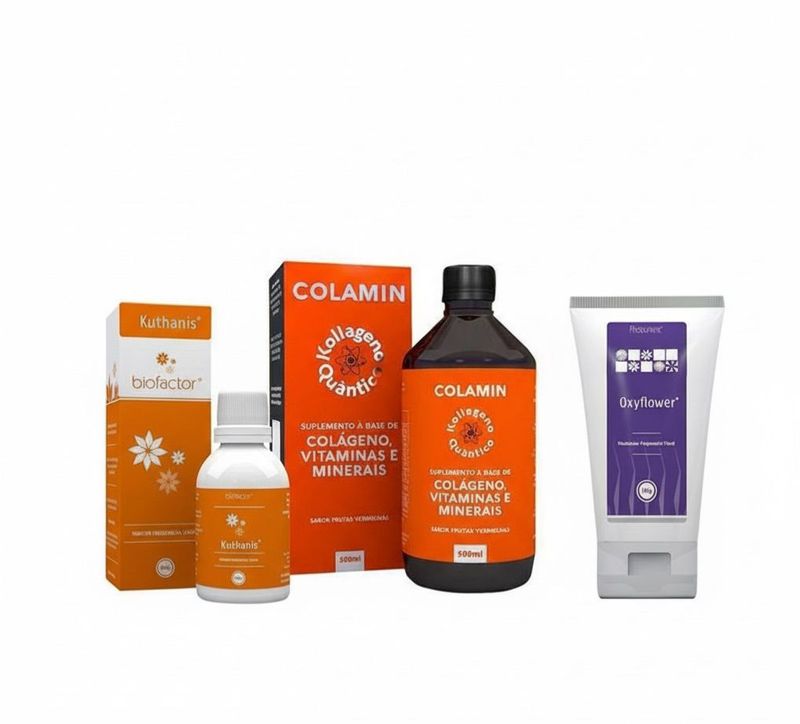 Kit Beleza e Vitalidade Fisioquantic Colamin Kuthanis Oxyflower