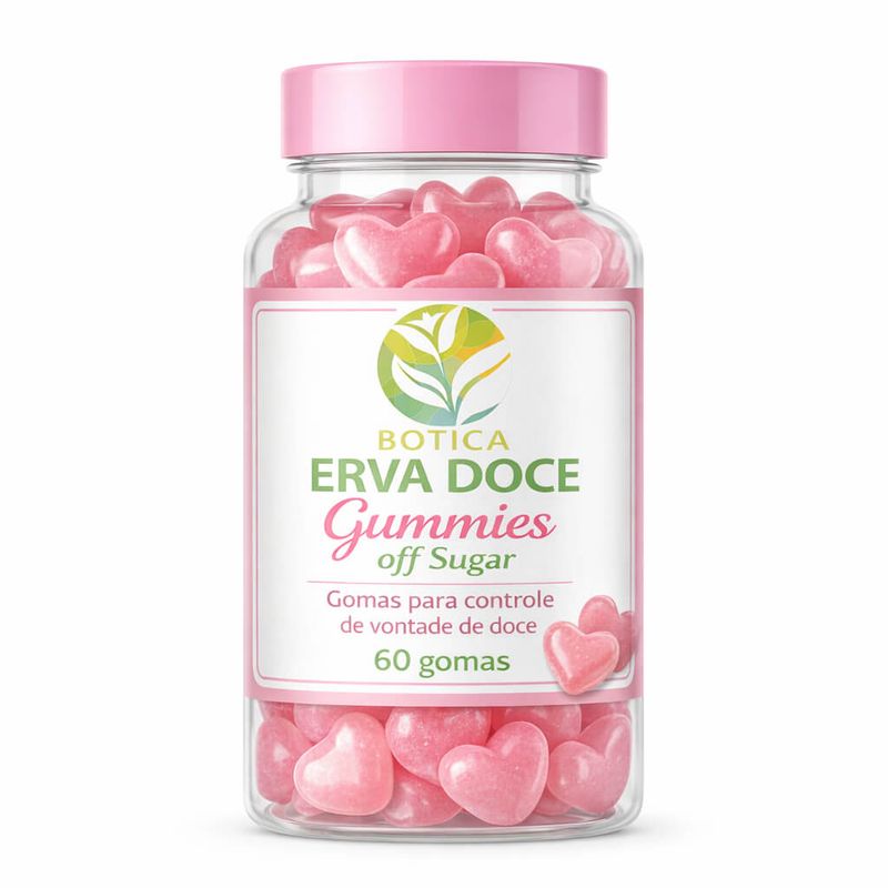 Gummies Stop Sugar Controle da Vontade de Doces 60 gomas