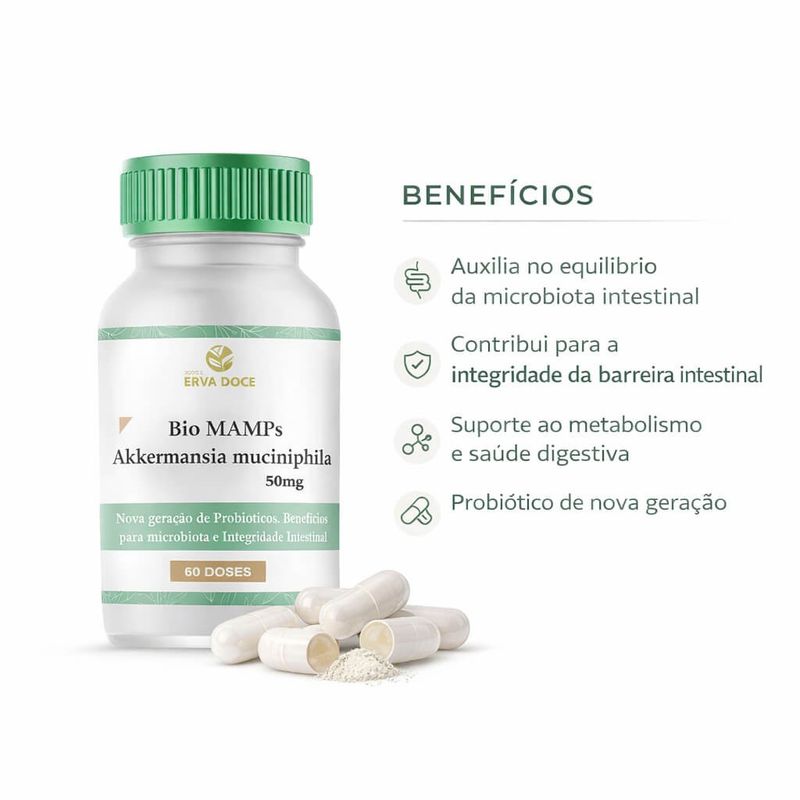 Bio MAMPs Akkermansia muciniphila 50mg 60 doses