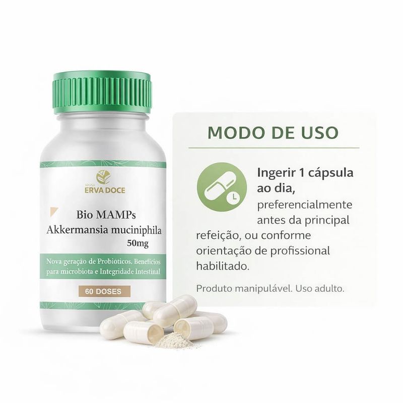 Bio MAMPs Akkermansia muciniphila 50mg 60 doses