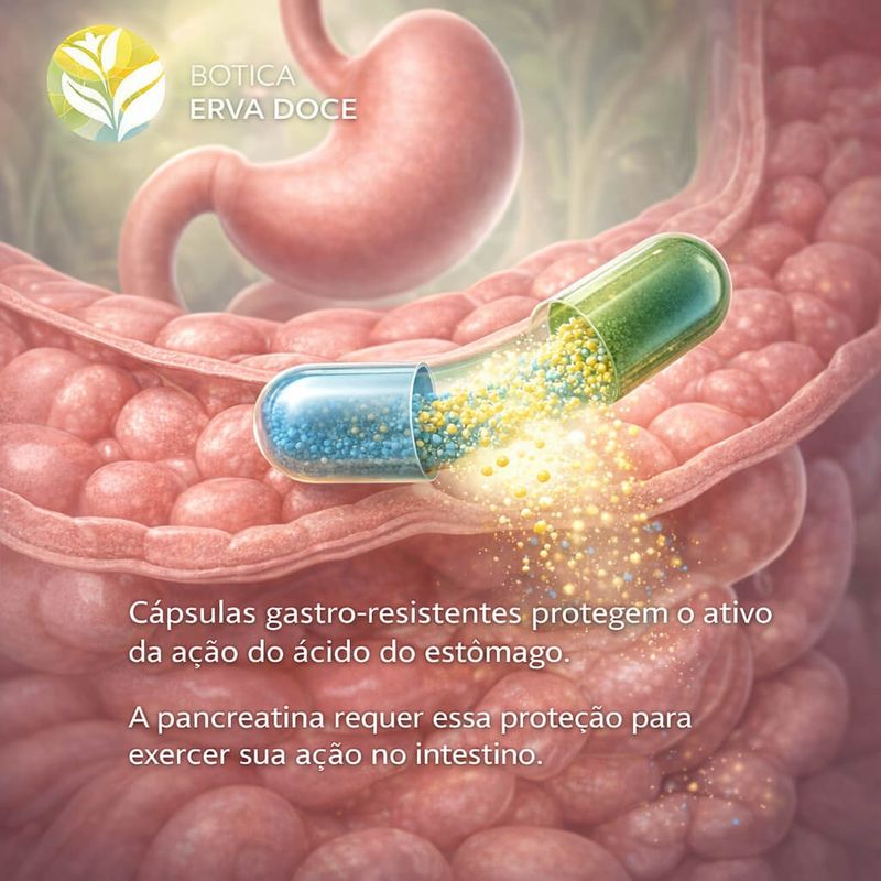 Pancreatina 400mg 60 Doses Gastrorresistentes