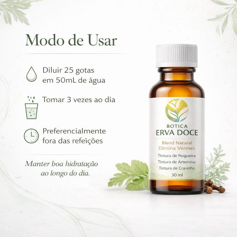 Kit Desparasitação Hulda Clark – Protocolo Completo 25 Dias (2 Frascos)