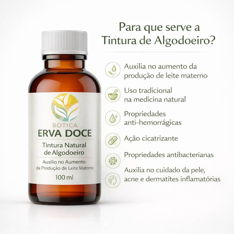 Tintura de Algodoeiro 100mL