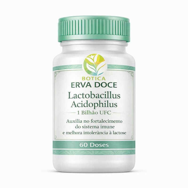 Lactobacillus Acidophilus 1 Bilhão UFC  60 Doses