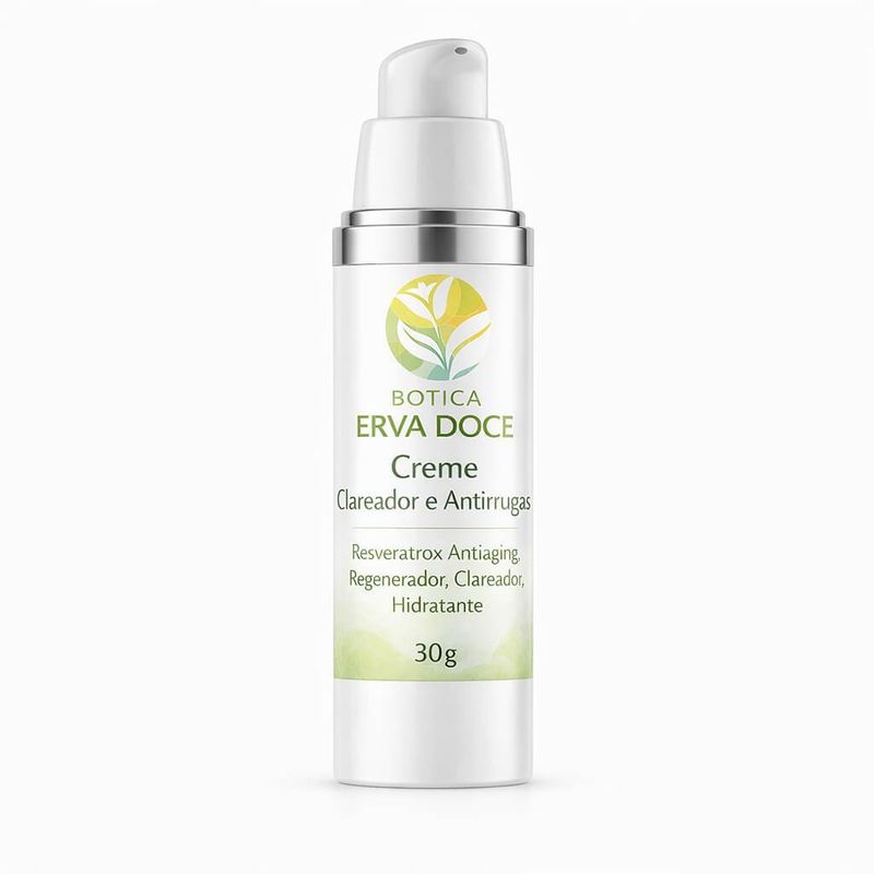 Creme Clareador e Antirrugas Resveratrox 30 gramas