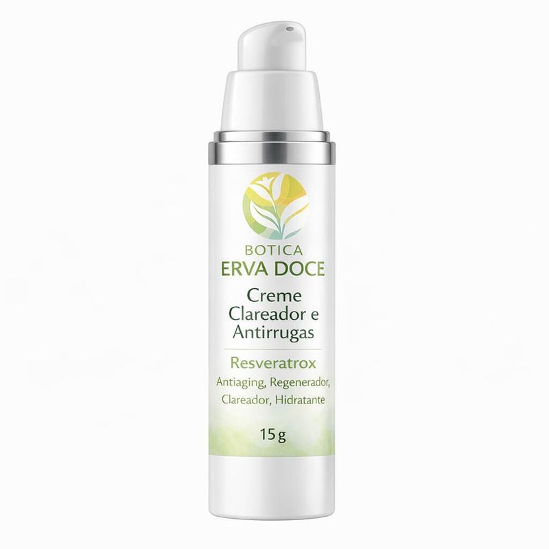 Creme Clareador e Antirrugas Resveratrox 15 gramas