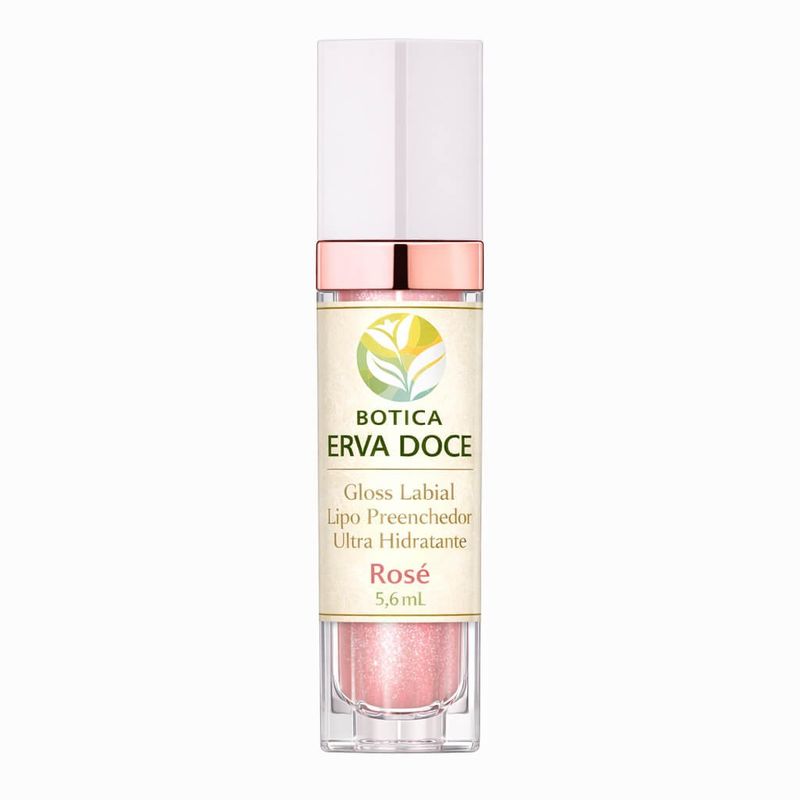 Gloss Labial Lipo Preenchedor Ultra Hidratante Rose 5,6ml