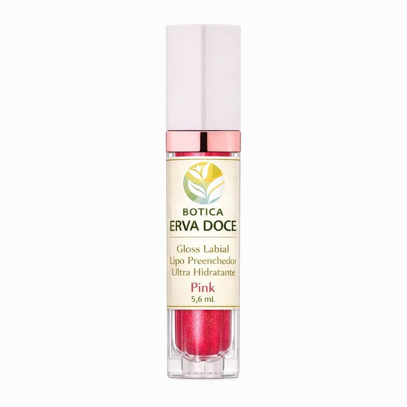 Gloss Labial Lipo Preenchedor Ultra hidratante Pink 5,6ml