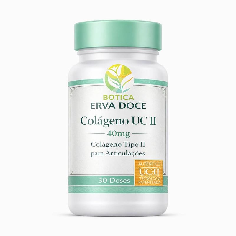UC II 40mg 30 cápsulas Colágeno Tipo II Selo Autenticidade