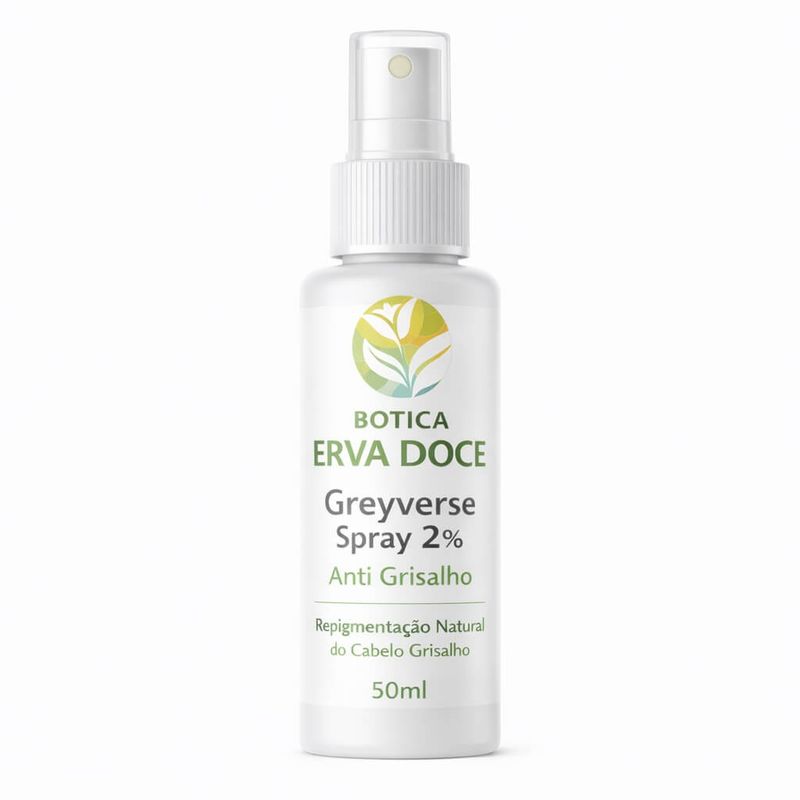 Greyverse Spray 2% Anti Grisalho Natural 50mL: Fios Brancos